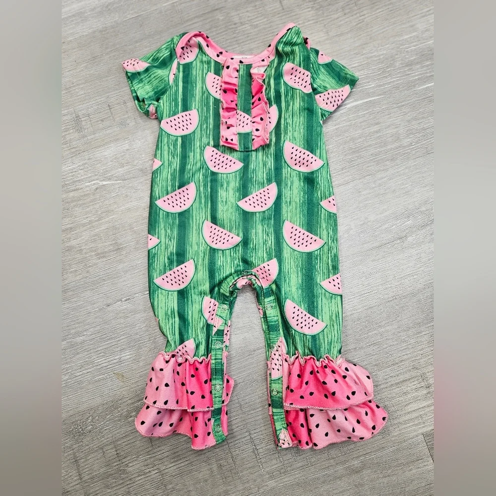 PETE AND LUCY Watermleon Onesie 9-12M